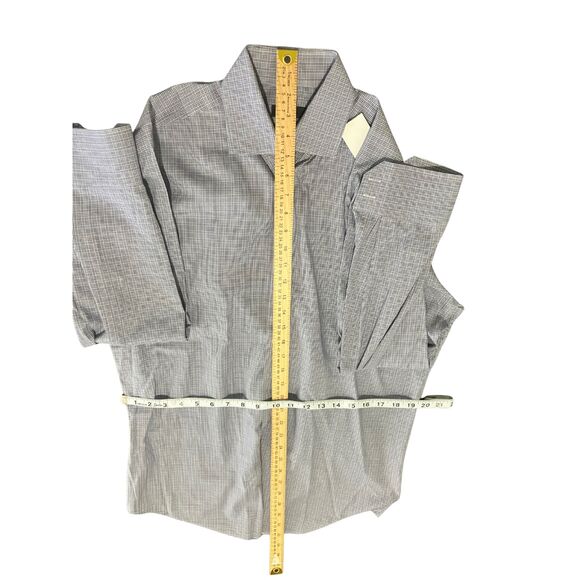 Hugo Boss Men’s Regular Fit Dress Shirt Size 16.5/42 Blue Check 100% Cotton - Picture 9 of 10